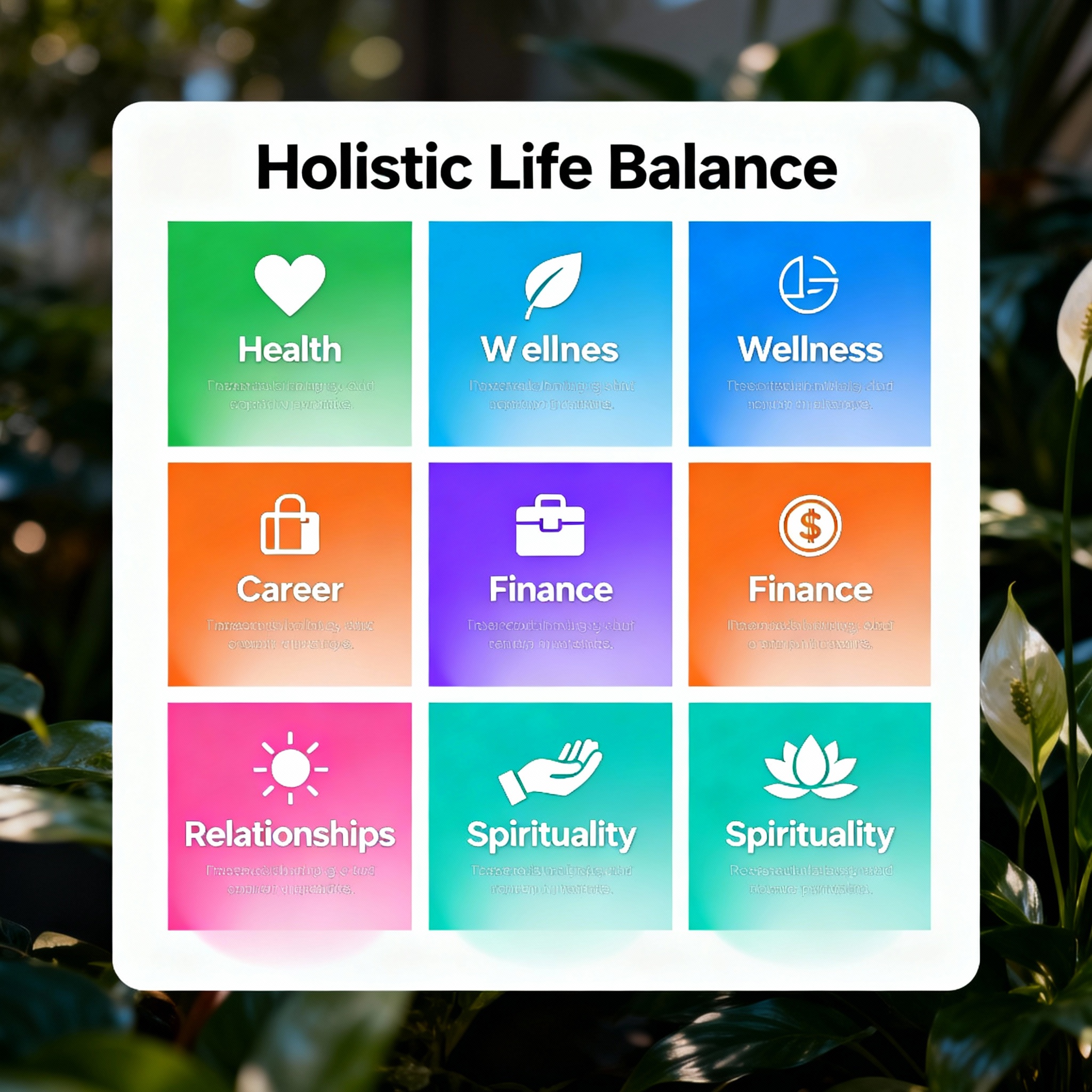 Covers multiple aspects of life (holistic overview)